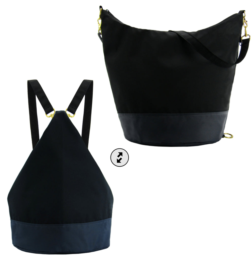 Convertible Backpack Purse (Black)